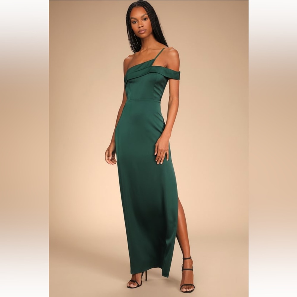 Lulus Source of Love Dress in Emerald Green